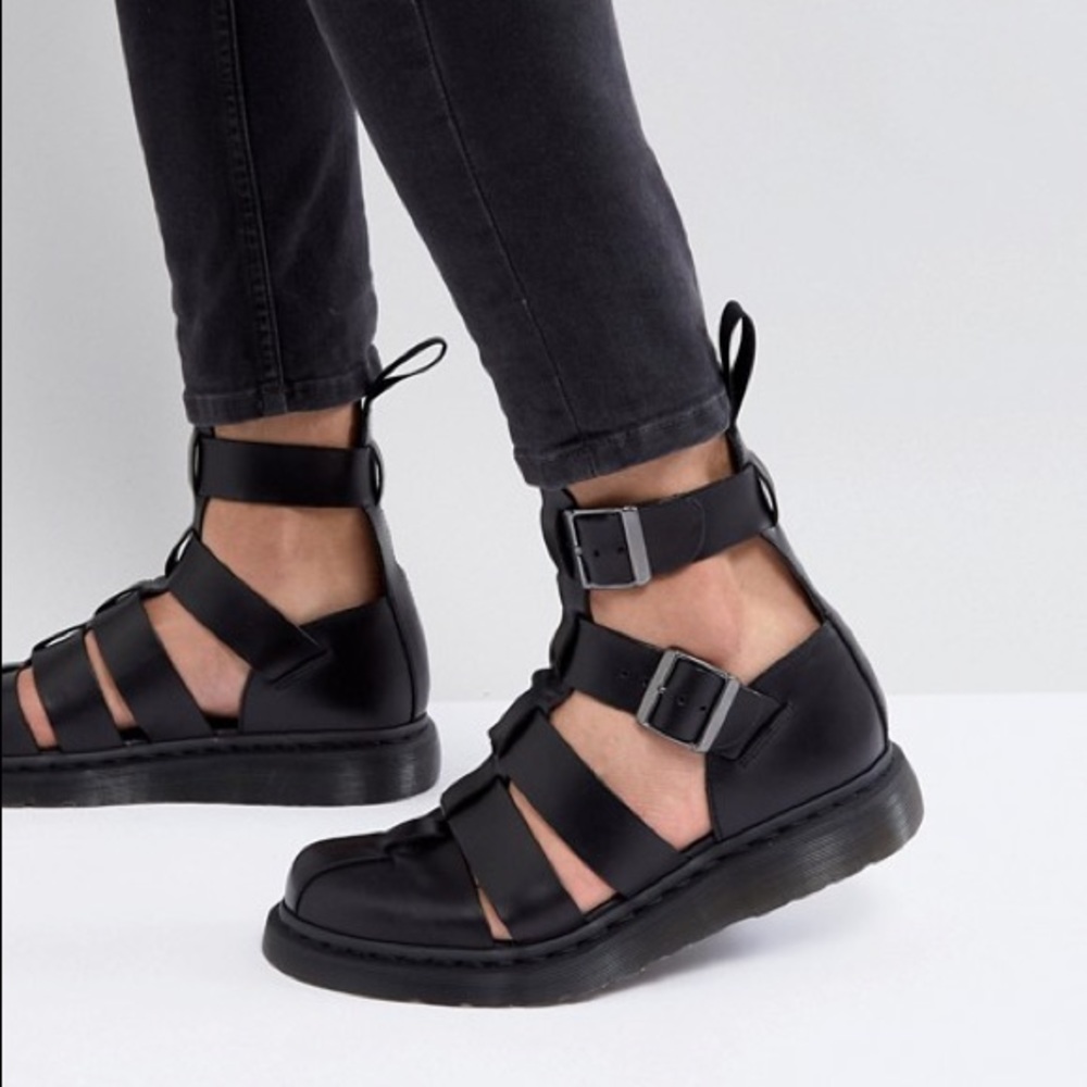 Dr Martens Geraldo ankle strap sandals in black